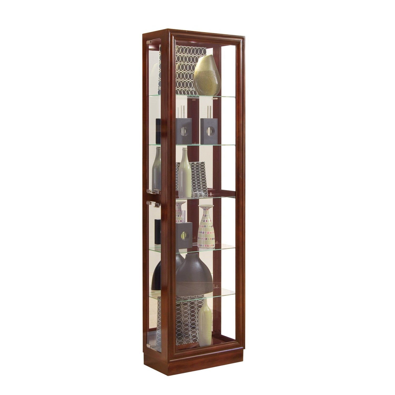 Pulaski Furniture PFC Curios Tall Traditional 5 Shelf Curio Cabinet