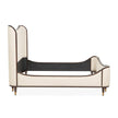 Michael Amini Camellia Field Queen Upholstered Bed - Warm Pecan