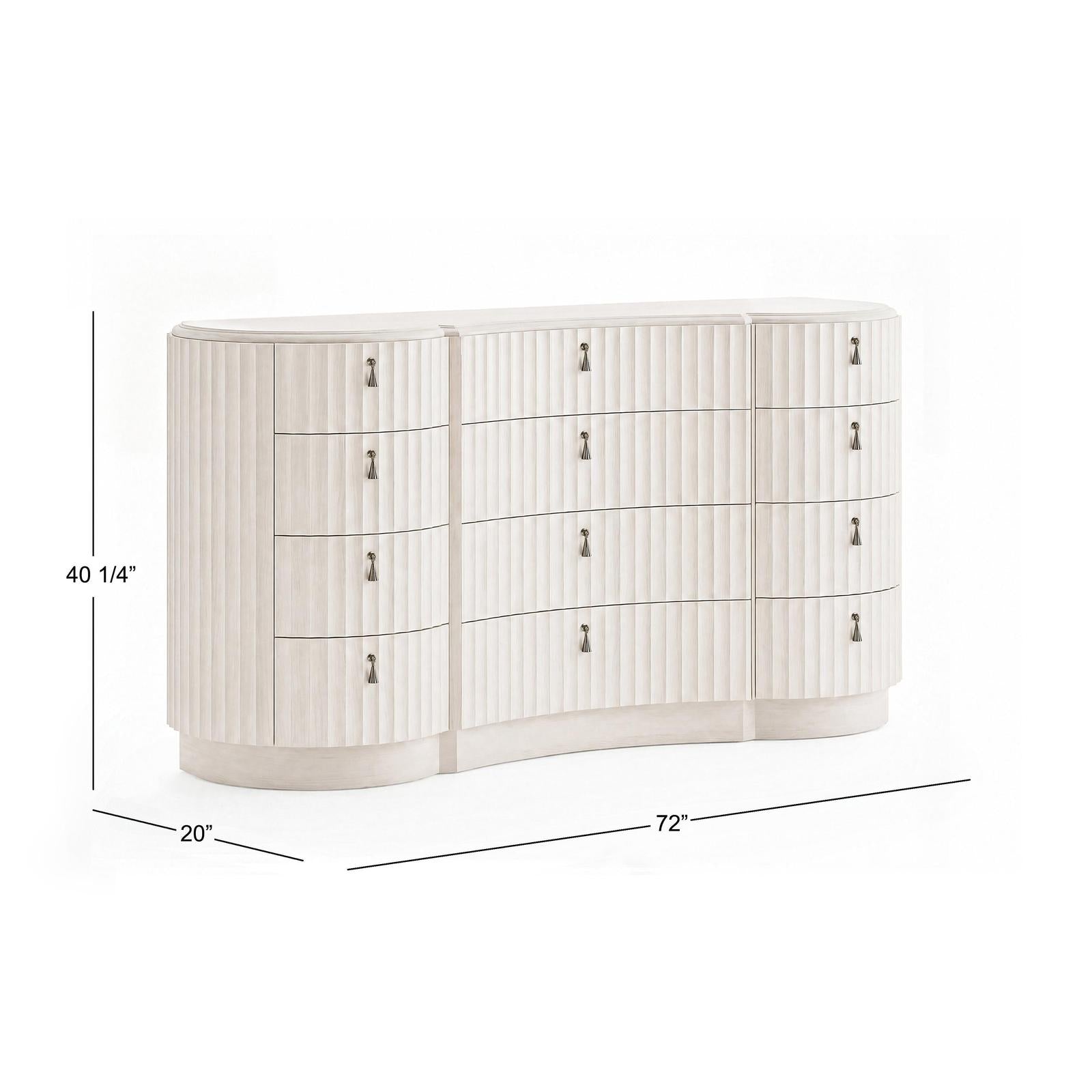 Pulaski Furniture Vivienne Whisper White Drawer Dresser
