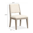 Magnussen Home Braelyn Dorian Grey Upholstered Side Chair Set of 2