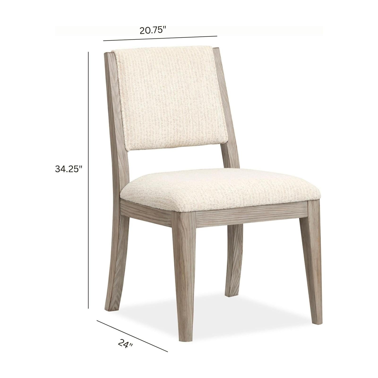 Magnussen Home Braelyn Dorian Grey Upholstered Side Chair Set of 2