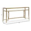 Magnussen Home Lorena Burnished Brass Rectangular Sofa Table