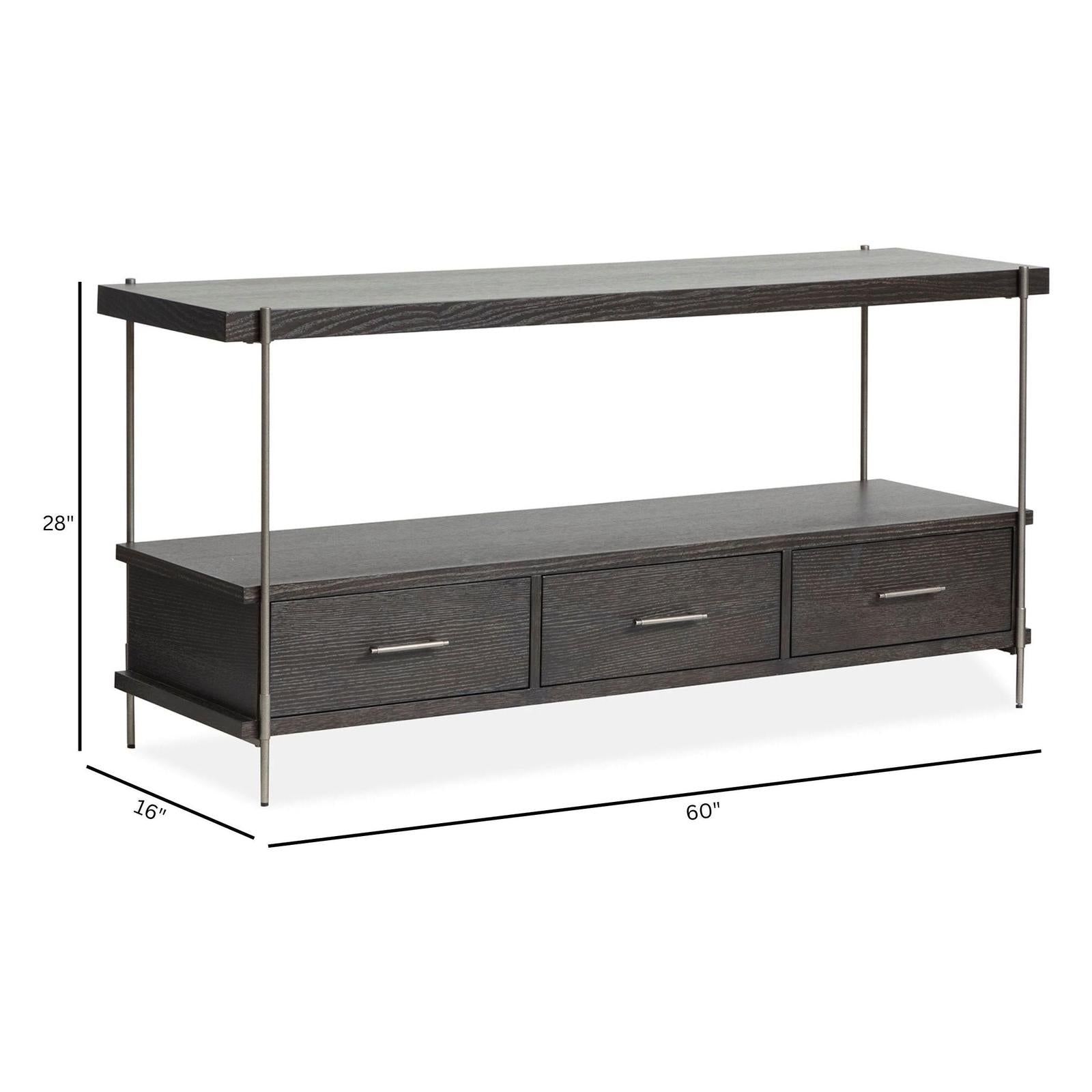 Magnussen Home Spencer Dark Briarsmoke Rectangular Sofa Table