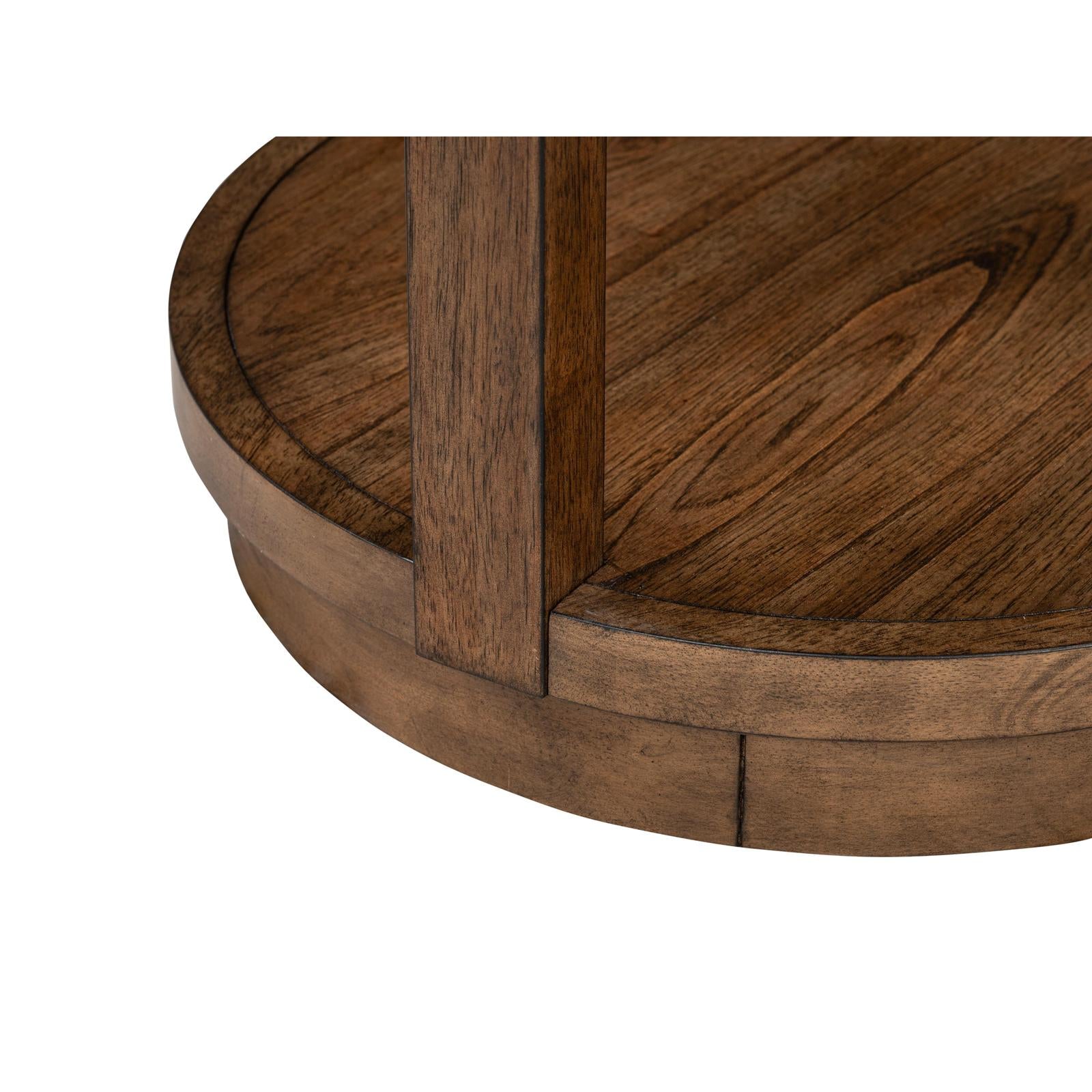 Magnussen Home Connolly Brown Round End Table