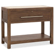 Hooker Furniture Driftwood One-Drawer Nightstand with Stone