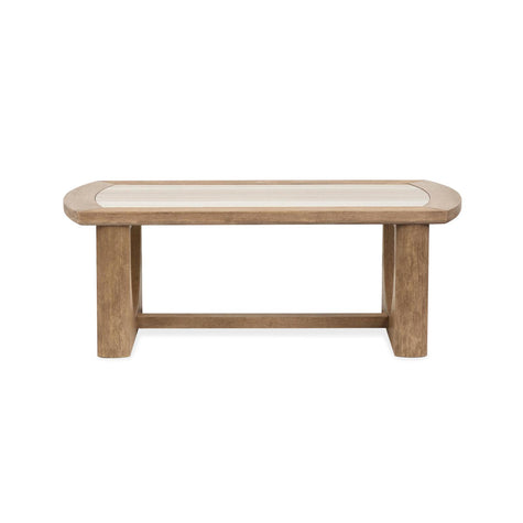 Magnussen Home Bradford Riverbed Beige Rectangular Cocktail Table
