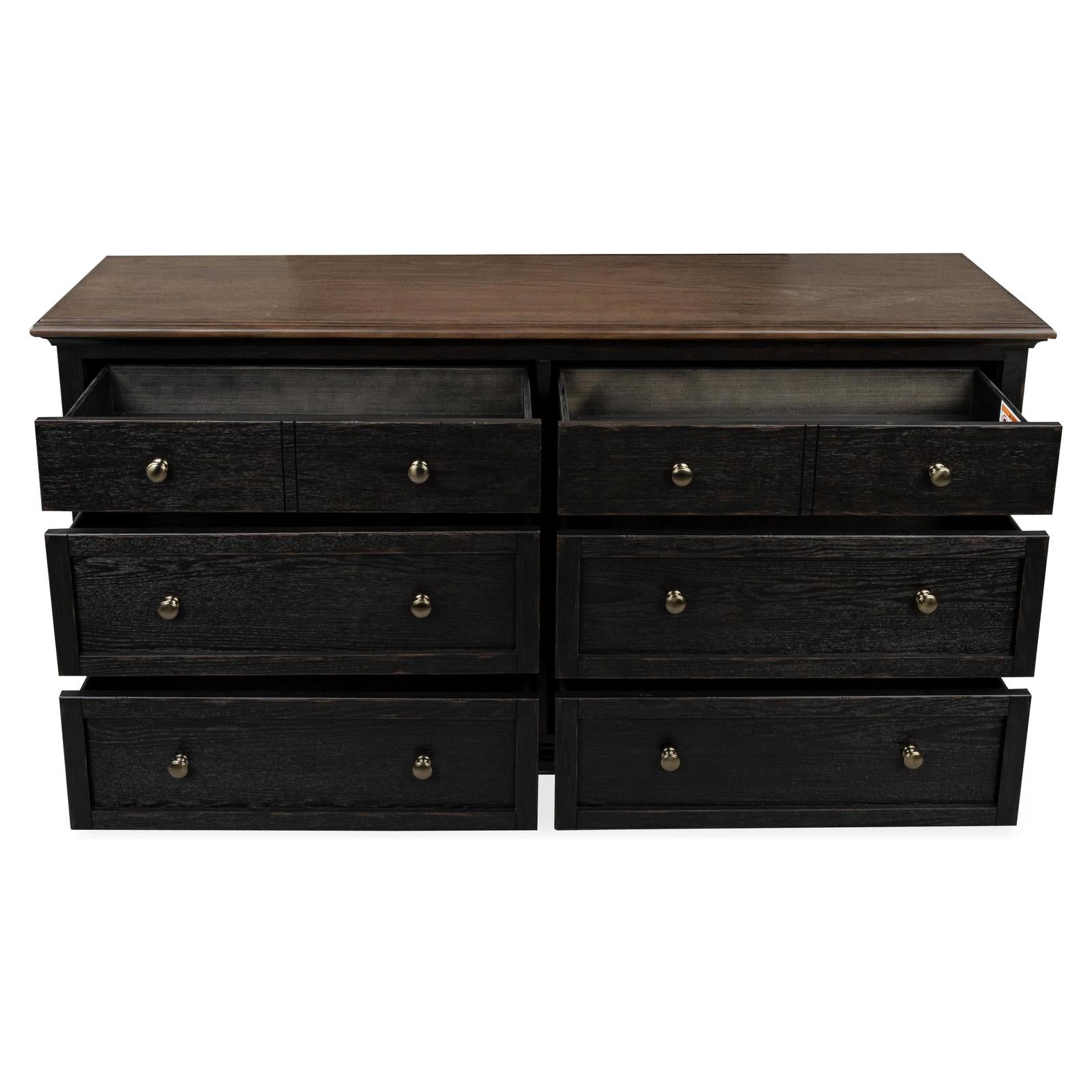 Magnussen Home Surrey Brown Double Drawer Dresser