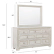 Pulaski Furniture Camila Creamy White 8 Drawer Dresser
