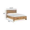 Magnussen Home Davenport Rustic Panel Caramel Bed