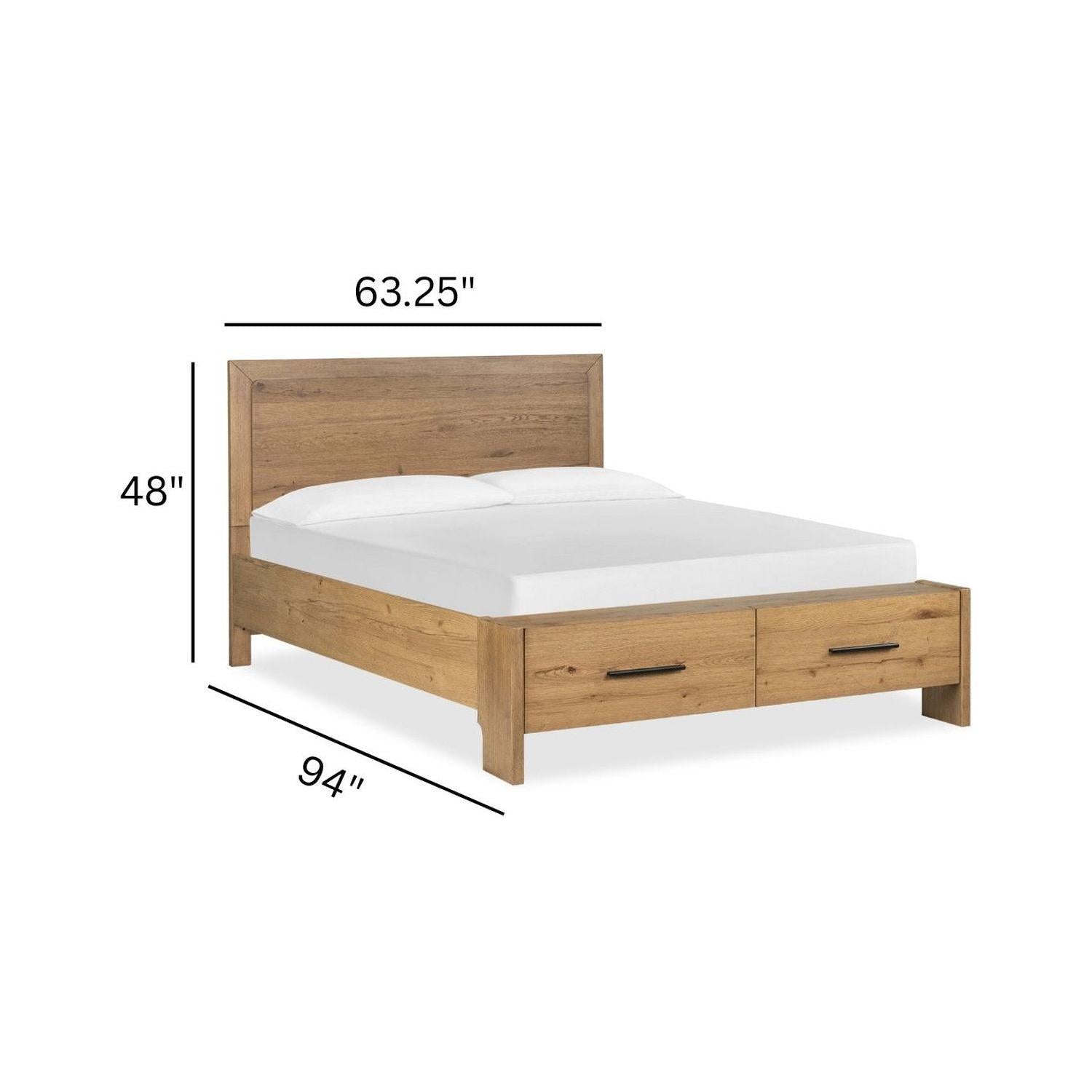 Magnussen Home Davenport Rustic Panel Caramel Bed