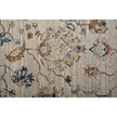 Feizy Kaia 39GPF Transitional Floral & Botanical in Ivory/Orange/Blue