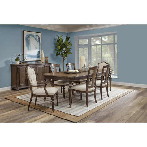 Pulaski Furniture Saddle Creek Timber Brown Extendable Leg Dining Table