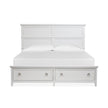 Magnussen Home Juniper Hill Whisper White California King Panel Storage Bed