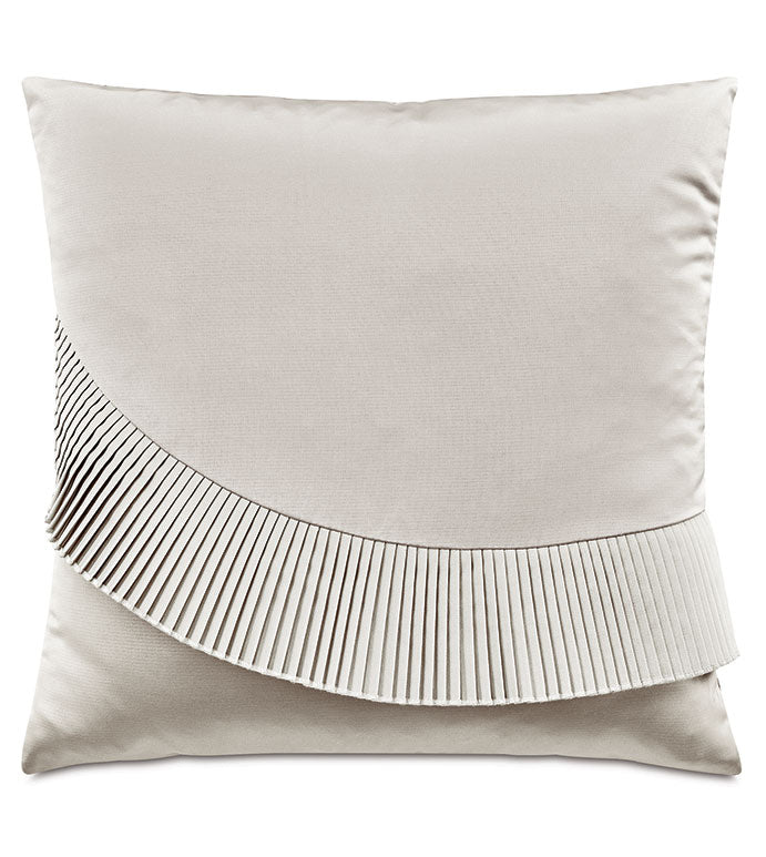 Eastern Accents Romilly Pleated Applique Decorative Pillow