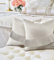 Eastern Accents Romilly Pleated Applique Decorative Pillow
