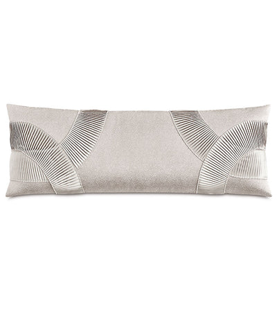 Eastern Accents Romilly Pleated Applique Long Decorative Pillow