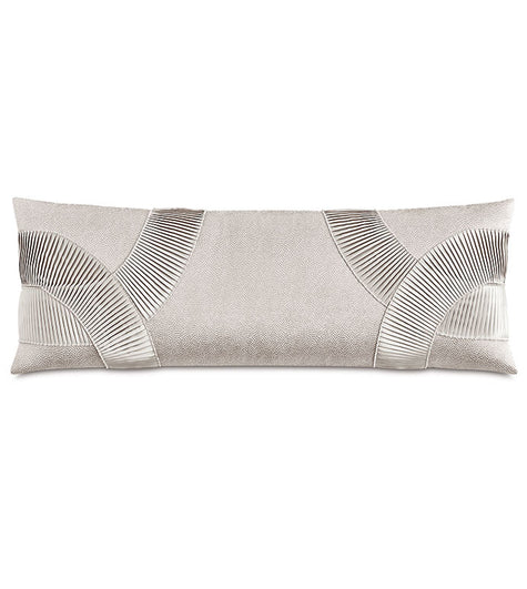 Eastern Accents Romilly Pleated Applique Long Decorative Pillow