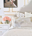 Eastern Accents Romilly Pleated Applique Long Decorative Pillow