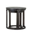 Magnussen Home Boswell Peppercorn Round Nesting End Table