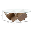 Magnussen Home Vector Russet Round Cocktail Table