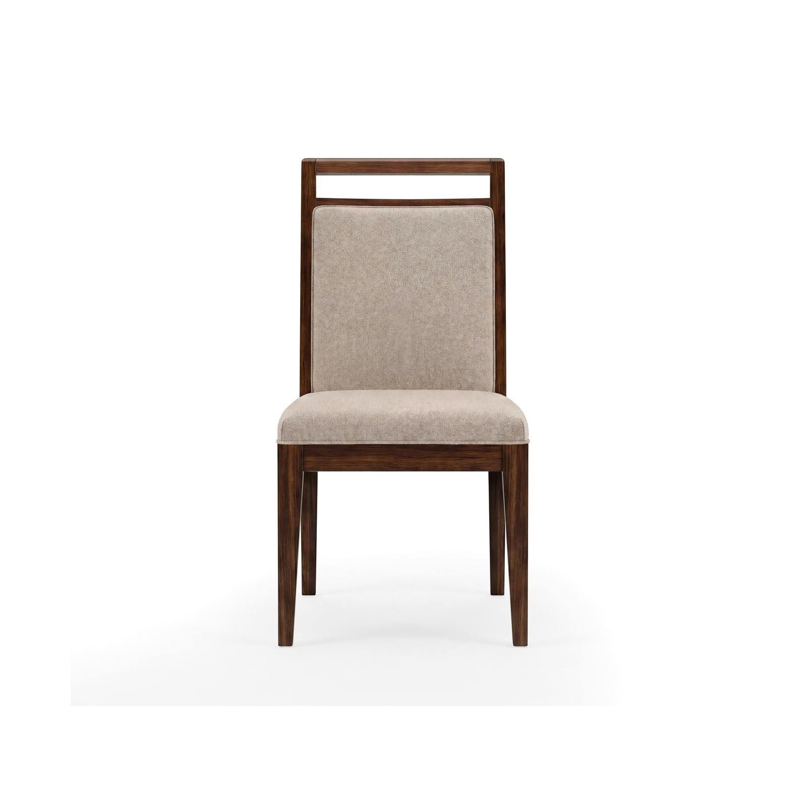 Magnussen Home Reena Rich Brown Upholstered Side Chair Two Pack