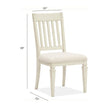 Magnussen Home Newport Alabaster Upholstered Side Chair Set of 2