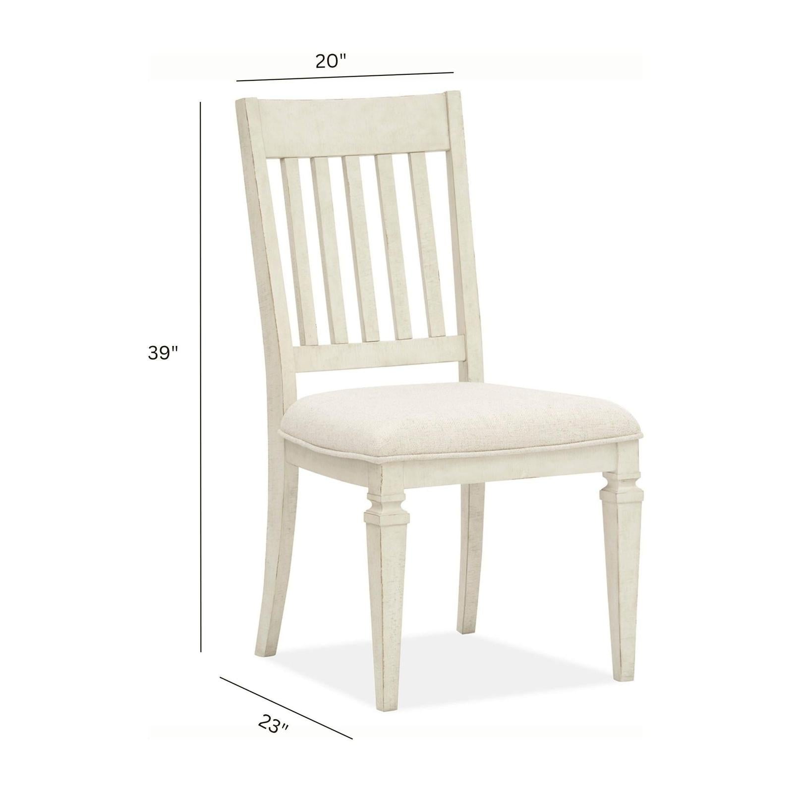 Magnussen Home Newport Alabaster Upholstered Side Chair Set of 2