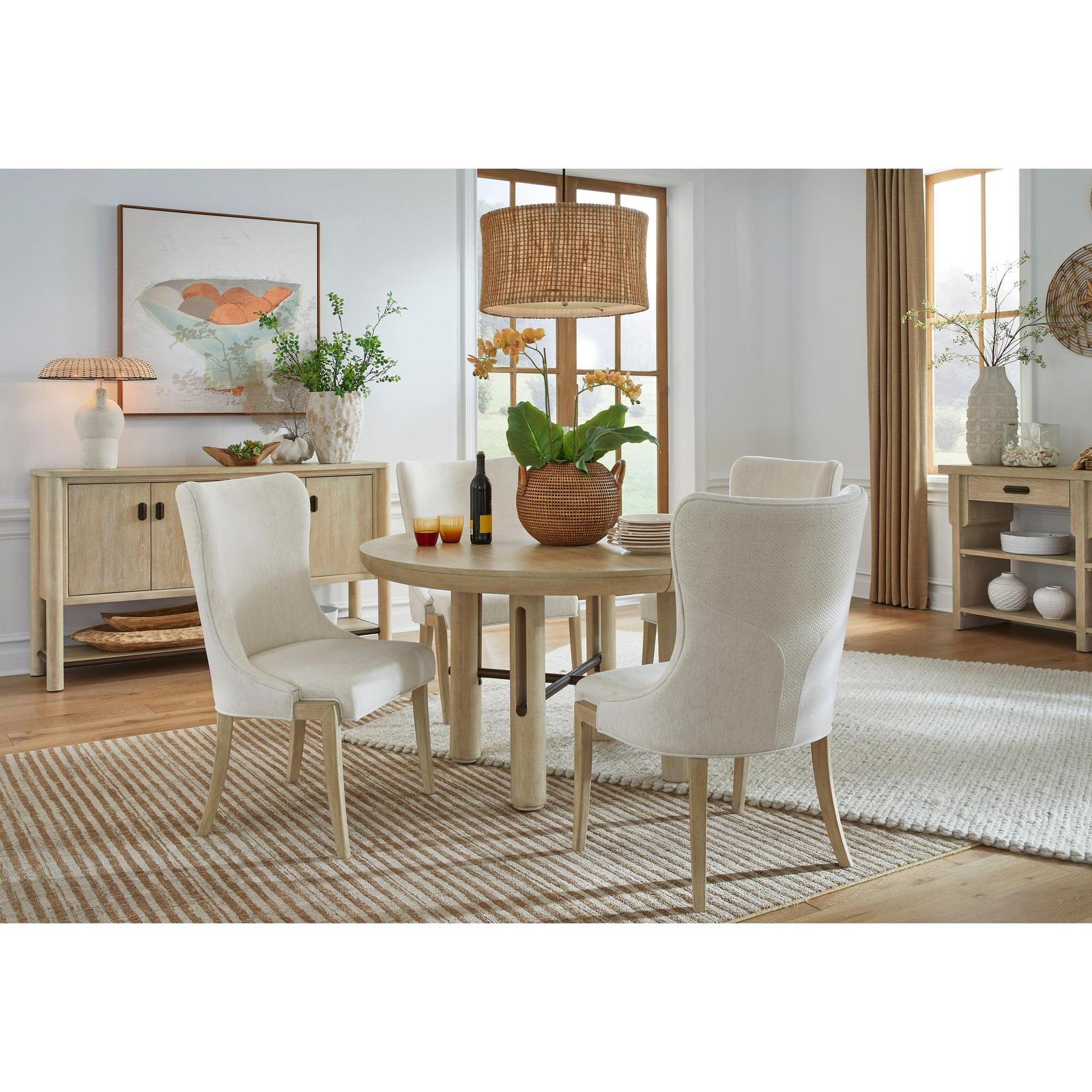 Salt Life Home Sunset Cove Sanibel Brown Upholstered Host Chair Two Pack