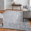 Feizy Eastfield 69A8F Modern Abstract in Blue/Silver