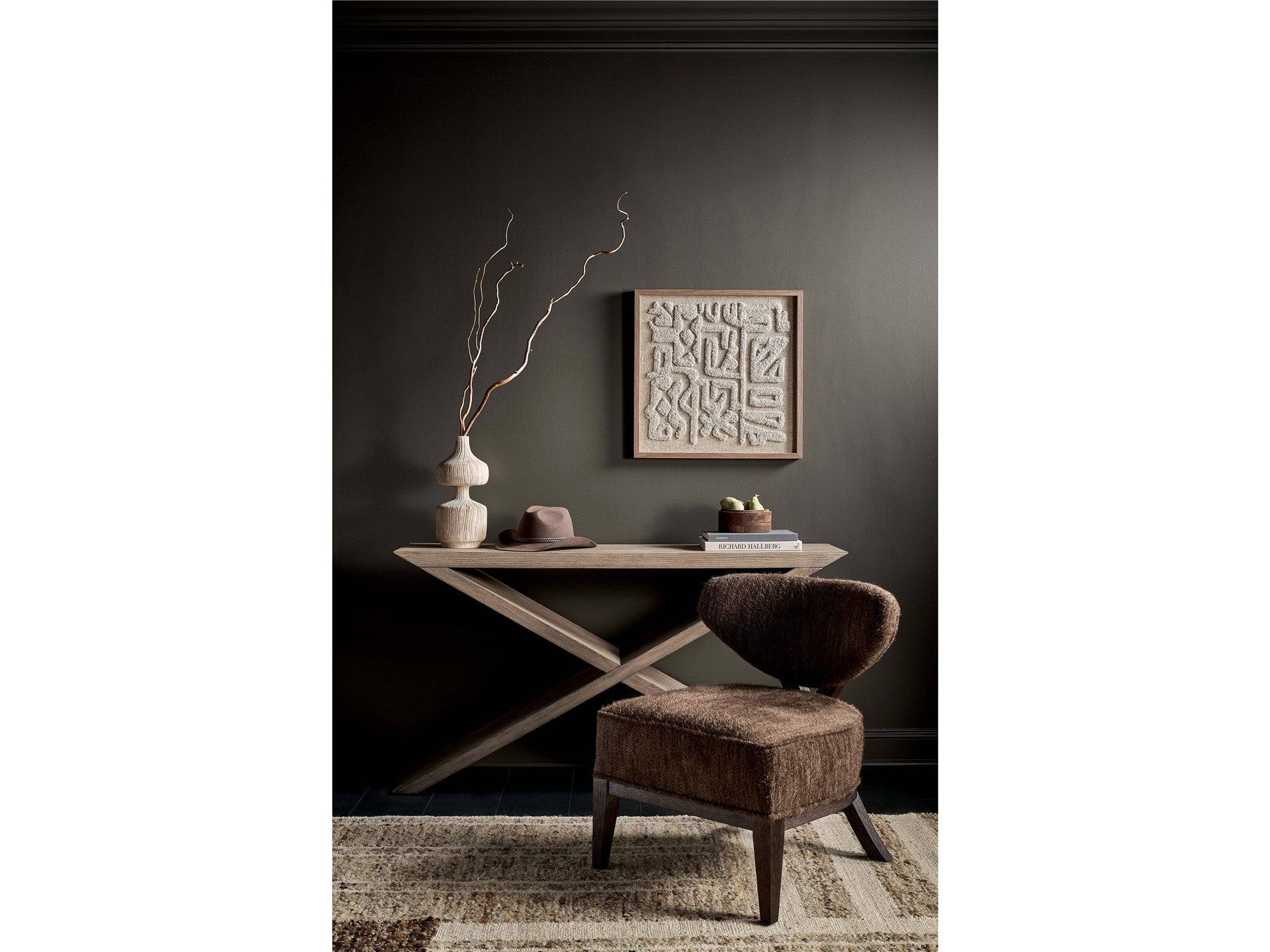 Universal Furniture Dwell Boulder Cross Console