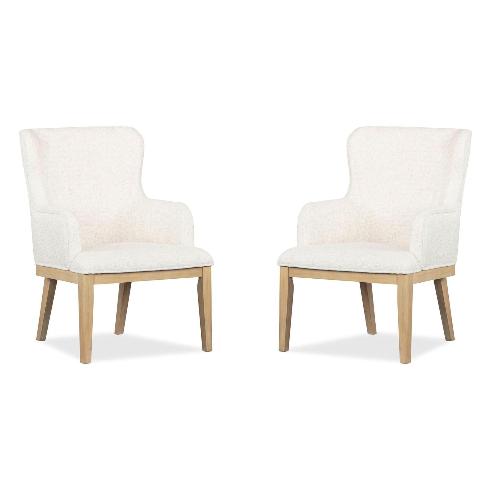 Magnussen Home Somerset Butternut Upholstered Arm Chair Set of 2
