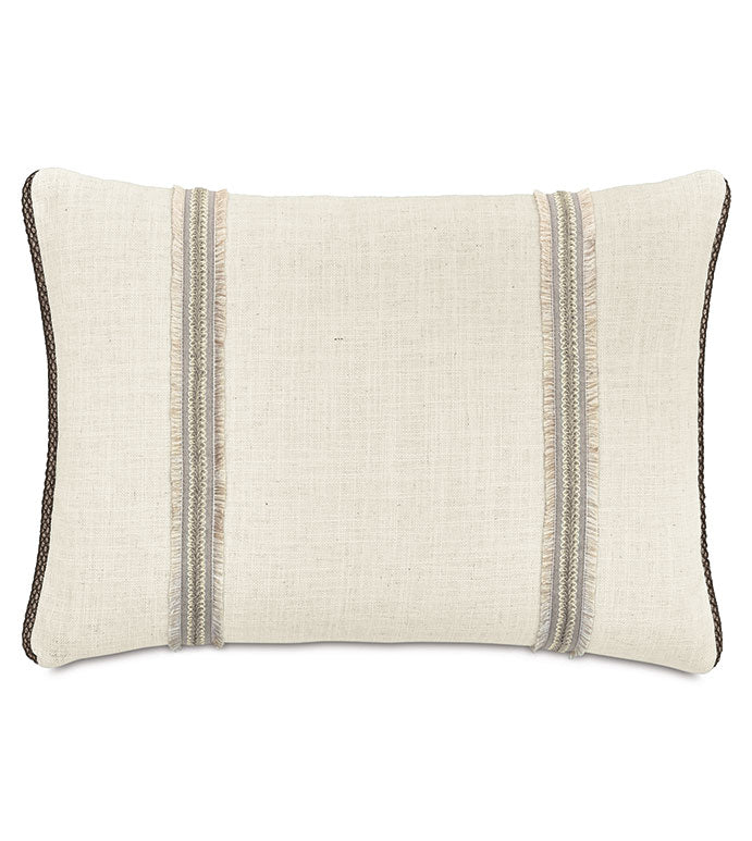 Eastern Accents Rosecliff Trim Applique Decorative Pillow
