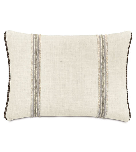 Eastern Accents Rosecliff Trim Applique Decorative Pillow