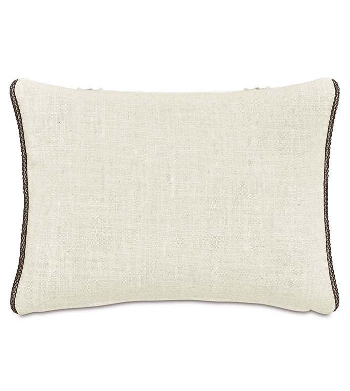 Eastern Accents Rosecliff Trim Applique Decorative Pillow