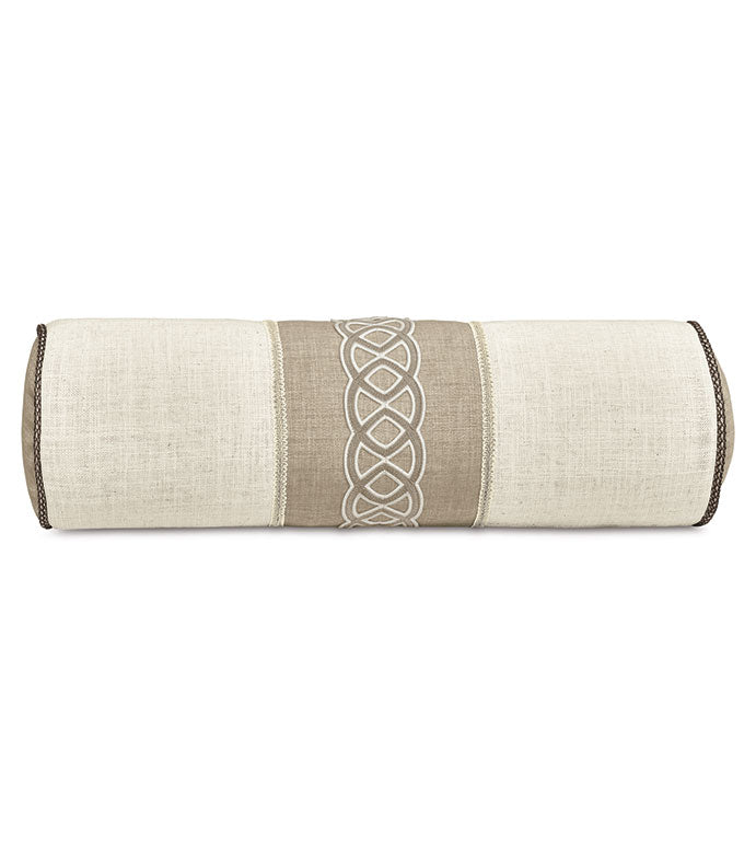 Eastern Accents Rosecliff Colorblock Neckroll Decorative Pillow