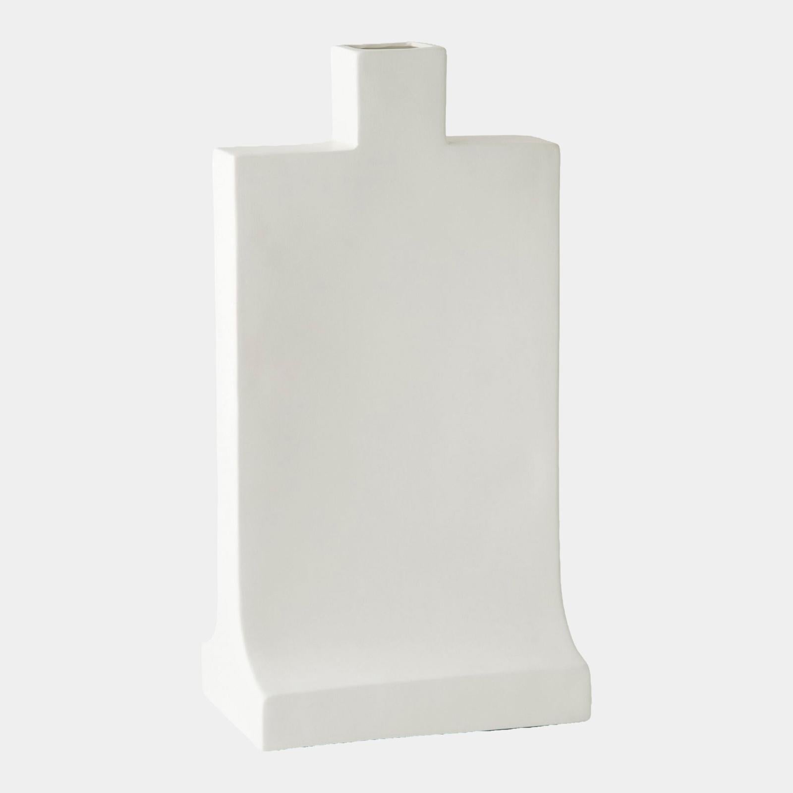 Global Views Matte White Icon Vase