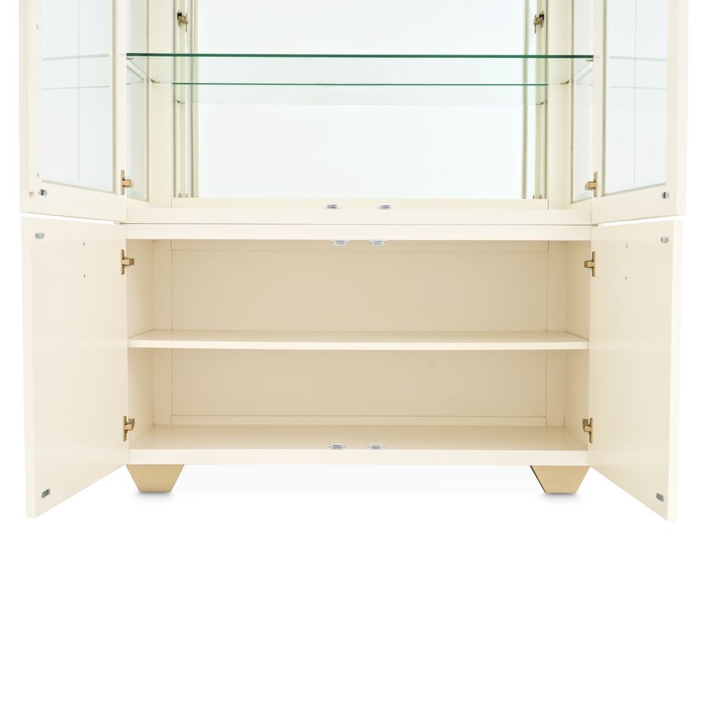 Michael Amini Fantosini Display Cabinet - Creamy Pearl