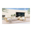 Sunset West Dana Coffee Table with Honed Carrara Marble Top