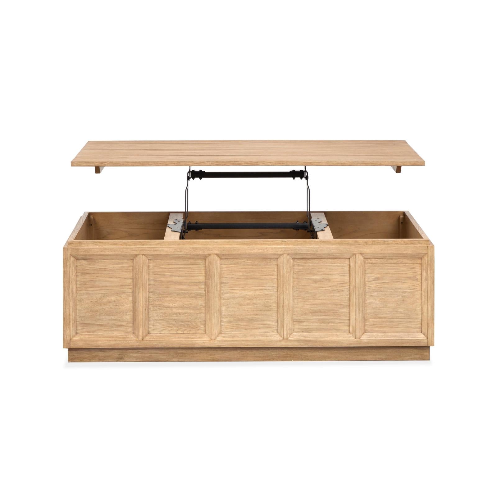 Magnussen Home Burnham Sable Dusk Lift Top Storage Cocktail Table