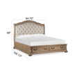 Magnussen Home Marisol Fawn Upholstered Sleigh Bed