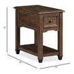 Magnussen Home Cormac Brown Rectangular Accent Table