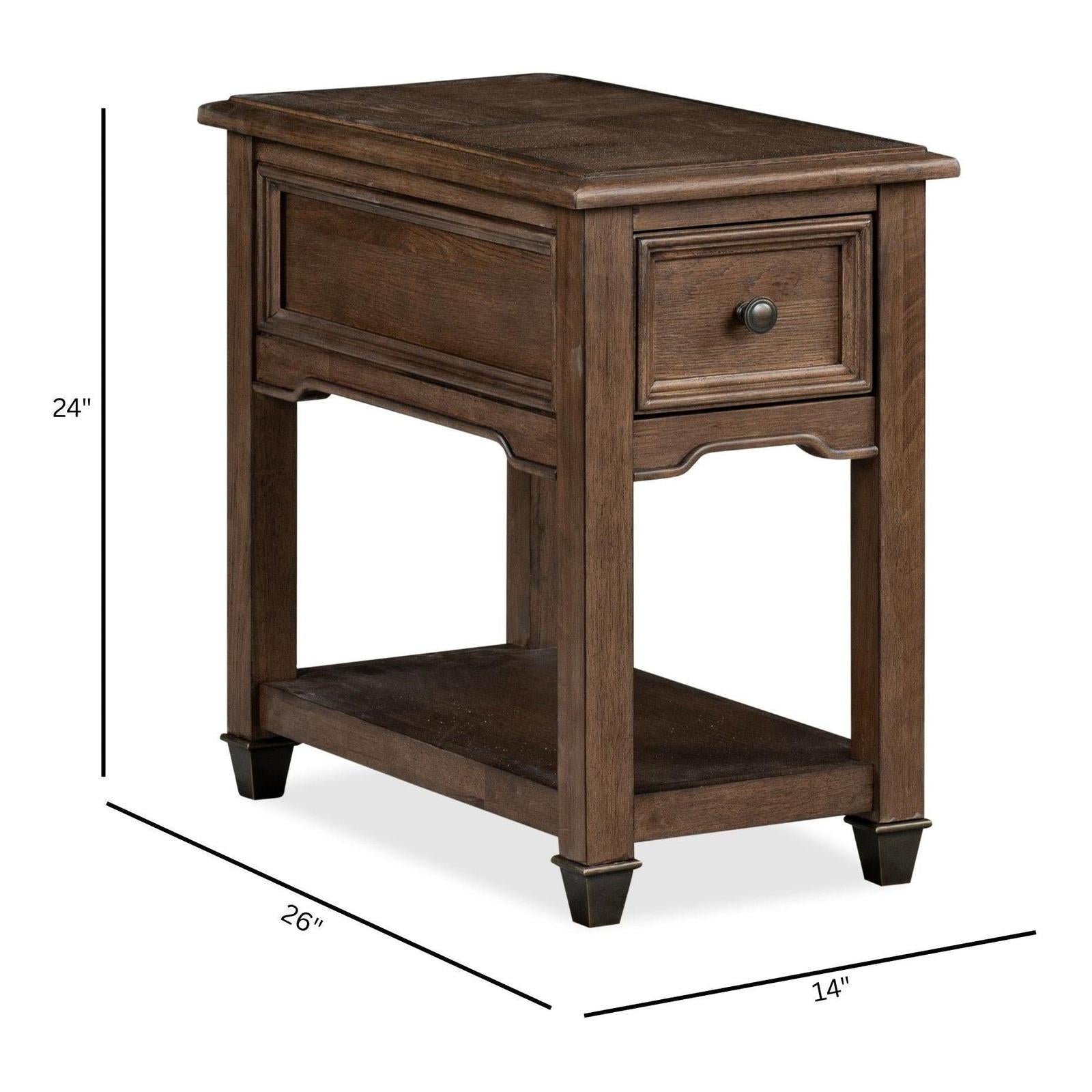 Magnussen Home Cormac Brown Rectangular Accent Table