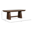 Magnussen Home Belville Chestnut Brown Extendable Trestle Dining Table