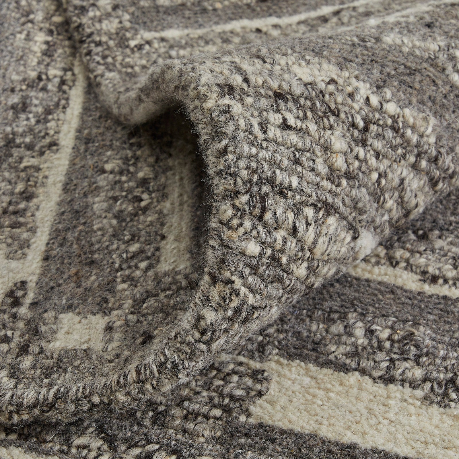 Feizy Navaro 8914F Modern Abstract Rug in Gray/Taupe/Ivory