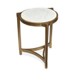 Magnussen Home Cassidy Aged Brass & Volakas Classic Round Accent Table