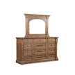 Pulaski Furniture Gallant Grove Brown Drawer Dresser With Shaped Mirror