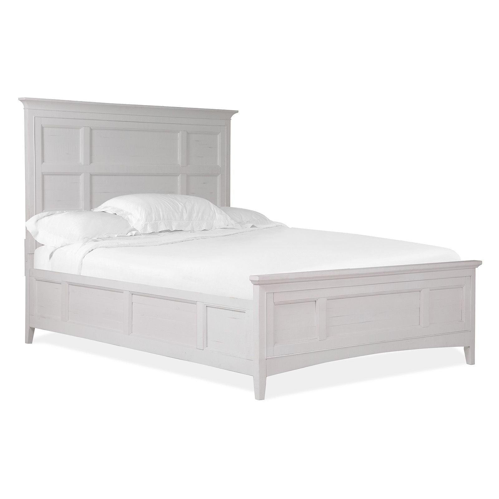 Magnussen Home Heron Cove Chalk White & Dovetail Grey Bed