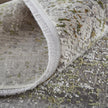 Feizy Cadiz 39FXF Modern Abstract Rug in Green/Gray/Ivory