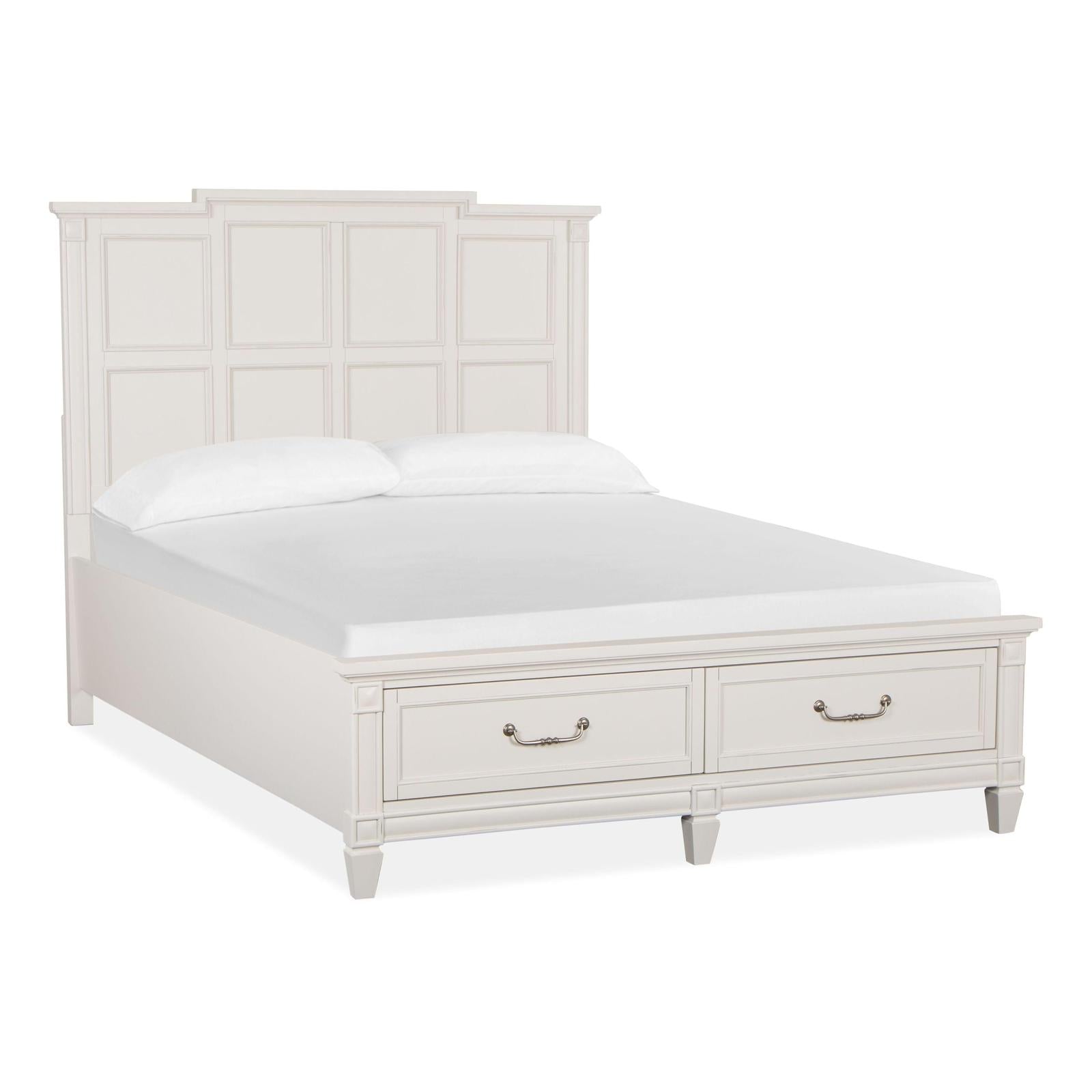 Magnussen Home Willowbrook Egg Shell White Bed