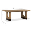 Magnussen Home Tristan Swiss Coffee Extendable Trestle Dining Table